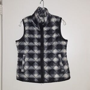 Indigo Saints Plaid Puffer Vest Size Large